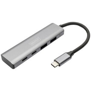 Digitus DA-70246 USB 3.1 hub 1st Gen 4 ports Aluminium Dark grey Digitus DA-70246 USB 3.1 hub 1st Gen 4 ports Aluminium Dark grey
