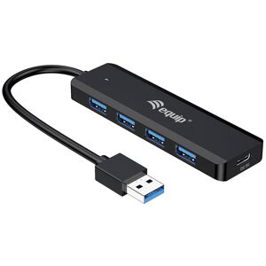 Equip 128959 USB 3.2 Gen 1 Hub 4-Port Adapter USB-C Black Equip 128959 USB 3.2 Gen 1 Hub 4-Port Adapter USB-C Black