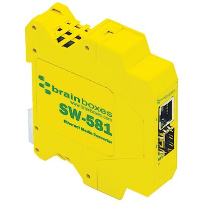 Brainboxes SW-195 Industrial PoE+ Gigabit Ethernet Switch - 4 Ports Brainboxes SW-195 Industrial PoE+ Gigabit Ethernet Switch - 4 Ports