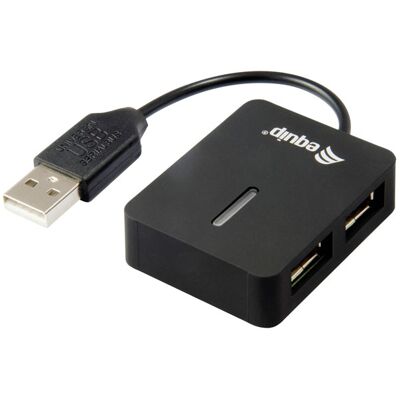 Equip 128952 2 ports USB 2.0 hub Black dual-port USB splitter Equip 128952 2 ports USB 2.0 hub Black dual-port USB splitter