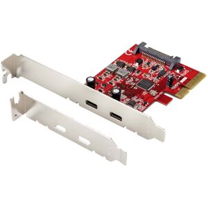 Renkforce RF-4599664 2 port USB 3.1 Gen 2 controller card PCIe USB C® Renkforce RF-4599664 2 port USB 3.1 Gen 2 controller card PCIe USB C®