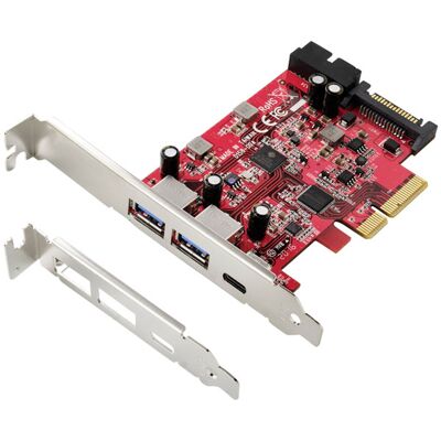 Renkforce RF-6613196 USB Controller Card - 5 Ports USB 3.1 & USB-C Renkforce RF-6613196 USB Controller Card - 5 Ports USB 3.1 & USB-C
