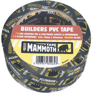 Everbuild 2BUILDBK50 Builders PVC Tape Black 50mm x 33m Everbuild 2BUILDBK50 Builders PVC Tape Black 50mm x 33m