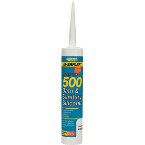 Everbuild 500SAND Bath & Sanitary Silicone Sandstone 310ml 500 Everbuild 500SAND Bath & Sanitary Silicone Sandstone 310ml 500