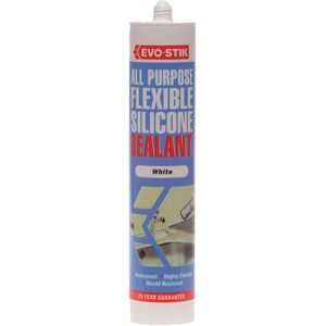 Evo-Stik 30811724 All Purpose Flex Silicone Sealant Clear C20 Evo-Stik 30811724 All Purpose Flex Silicone Sealant Clear C20