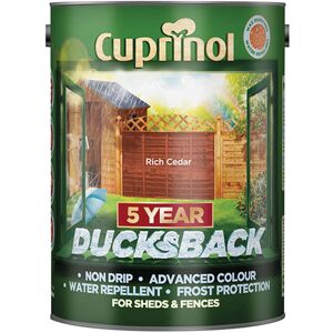 Cuprinol 5244557 Ducksback 5 Year Waterproof for Sheds & Fences Bl... Cuprinol 5244557 Ducksback 5 Year Waterproof for Sheds & Fences Bl...