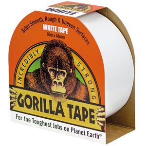 Gorilla Glue 3044610 Gorilla Tape 48mm x 10m White Gorilla Glue 3044610 Gorilla Tape 48mm x 10m White