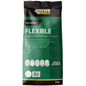 Everbuild 730 Universal Flexible Hygienic Wall and Floor Tile Grout - 2.5kg Everbuild 730 Universal Flexible Hygienic Wall and Floor Tile Grout - 2.5kg