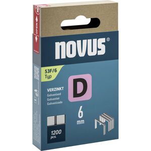 Novus 042-0788 Flat Crown Clips Type 53F 1200 pieces 6x11.3mm for ... Novus 042-0788 Flat Crown Clips Type 53F 1200 pieces 6x11.3mm for ...