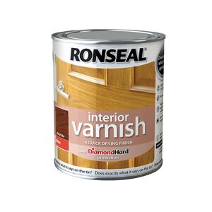 Ronseal 36844 Interior Varnish Quick Dry Gloss Dark Oak 250ml