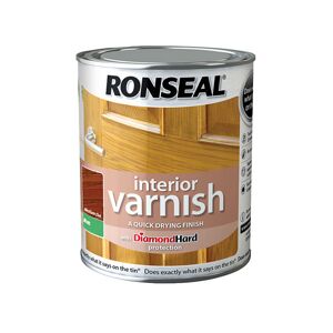 Ronseal 36855 Interior Varnish Quick Dry Matt Medium Oak 250ml