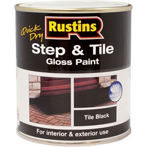 Rustins Black Gloss Tile & Step Paint - 250ml Rustins Black Gloss Tile & Step Paint - 250ml
