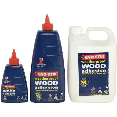 Evo-Stik 717916 Resin W Weatherproof Exterior Wood Adhesive 1 Litre Evo-Stik 717916 Resin W Weatherproof Exterior Wood Adhesive 1 Litre