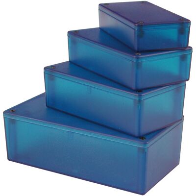 Hammond - 1591XXTTBU Translucent Blue Enclosure - IP54, Multipurpose Hammond - 1591XXTTBU Translucent Blue Enclosure - IP54, Multipurpose