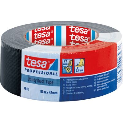 Tesa 74613 Professional Utility Duct Tape - Black Tesa 74613 Professional Utility Duct Tape - Black