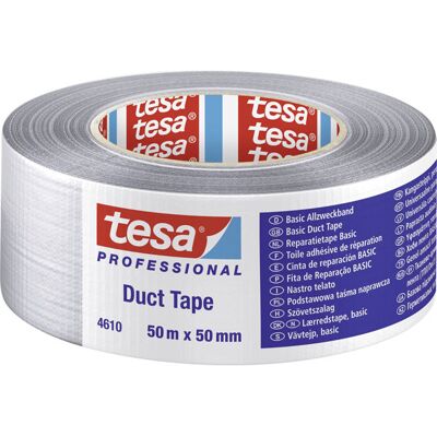 tesa 53949-00005-02 Professional Cloth Tape 50m x 50mm silver matt tesa 53949-00005-02 Professional Cloth Tape 50m x 50mm silver matt