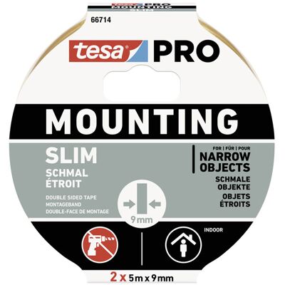 tesa 66965-00001-00 Mounting PRO Tape 5m x 19mm UV/moisture resistant tesa 66965-00001-00 Mounting PRO Tape 5m x 19mm UV/moisture resistant