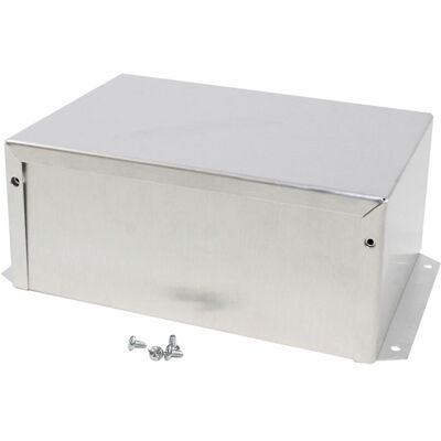 Hammond 1411FBQU Utility Metal Flanged Case - 178x127x76mm - Aluminium - Natural Hammond 1411FBQU Utility Metal Flanged Case - 178x127x76mm - Aluminium - Natural