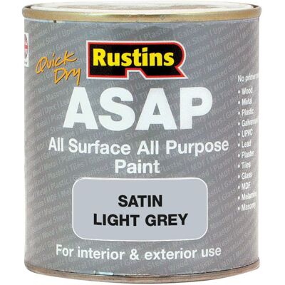 Rustins - All Surface All Purpose Paint - Light Grey - 250ml - paint Rustins - All Surface All Purpose Paint - Light Grey - 250ml - paint