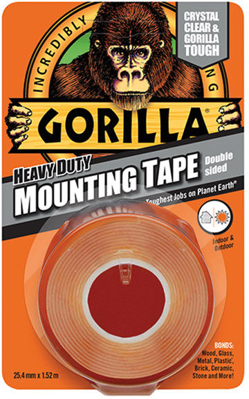 Gorilla Glue 3044100 Gorilla Heavy-Duty Mounting Tape 25.4mmx1.52m...