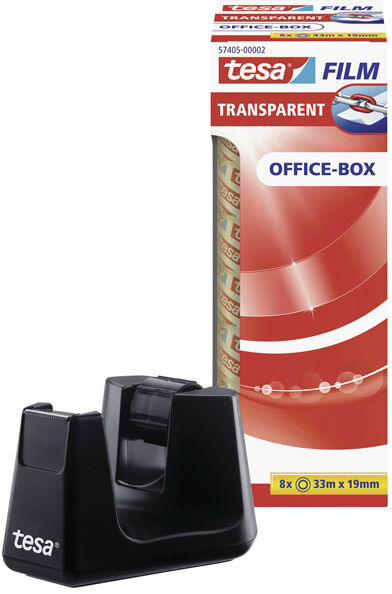 tesa 57074-00000-01 Eco & Clear Tape 33m x 19mm 8pcs recycled mate...