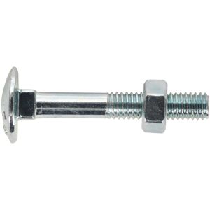 Sealey CBN675 Zinc Coach Bolt & Nut M6 x 75mm Pack of 100 - Coach Bolt & Nut Sealey CBN675 Zinc Coach Bolt & Nut M6 x 75mm Pack of 100 - Coach Bolt & Nut
