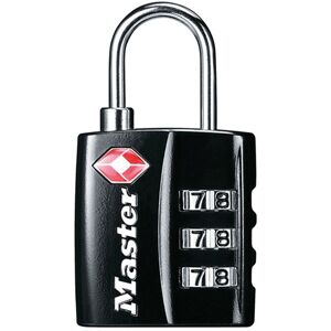 Master Lock 4680EURDBLK TSA 3-Digit Combination Black Finish 30mm ... Master Lock 4680EURDBLK TSA 3-Digit Combination Black Finish 30mm ...