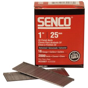 Senco RX19EAA Straight Brad Nails Galvanised 16G x 45mm (Pack 2000) Senco RX19EAA Straight Brad Nails Galvanised 16G x 45mm (Pack 2000)
