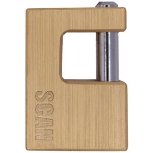Scan ZA111-80 Brass Padlock Shutter 80mm Scan ZA111-80 Brass Padlock Shutter 80mm