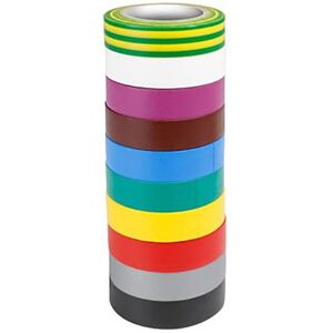 Adam Hall 580813RNB10 Electrical Tape Set 10 Colour 10m x 15mm PVC Adam Hall 580813RNB10 Electrical Tape Set 10 Colour 10m x 15mm PVC