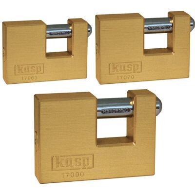 Kasp K17063D Brass Shutter Lock - 63mm Kasp K17063D Brass Shutter Lock - 63mm