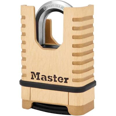 Master Lock M1177EURDCC Excell™ Closed Shackle Brass Combination 5... Master Lock M1177EURDCC Excell™ Closed Shackle Brass Combination 5...