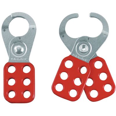 Master Lock MLKS420 Red Steel Lockout Hasp - Lockout Standard Tool Master Lock MLKS420 Red Steel Lockout Hasp - Lockout Standard Tool
