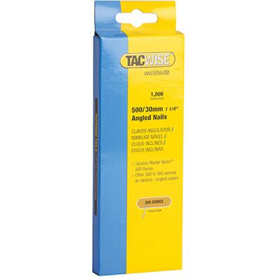 Tacwise TAC0479 18 Gauge 20mm Angled Galvanised Nails - Nails Tacwise TAC0479 18 Gauge 20mm Angled Galvanised Nails - Nails