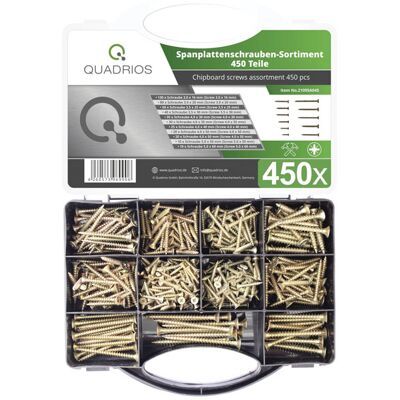 Quadrios 2109SA045 Screw Assortment - 450 pcs Quadrios 2109SA045 Screw Assortment - 450 pcs