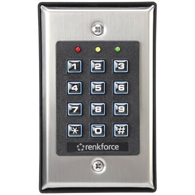 Renkforce 1582597 Code Lock Surface-Mount Backlit Keypad 100+10 Codes Renkforce 1582597 Code Lock Surface-Mount Backlit Keypad 100+10 Codes