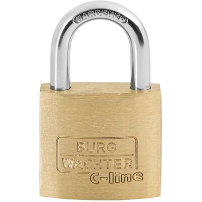 Burg Wächter 3041 Padlock - Brass, 25mm, Key Lock Burg Wächter 3041 Padlock - Brass, 25mm, Key Lock