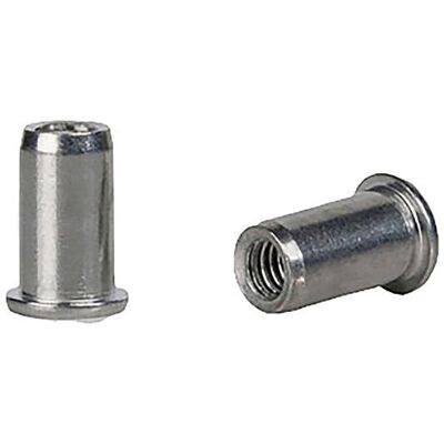 Gesipa M6 Blindnut/Blind rivet nut - Small Head - Steel - 15.5mm - 9mm - Hardware Gesipa M6 Blindnut/Blind rivet nut - Small Head - Steel - 15.5mm - 9mm - Hardware