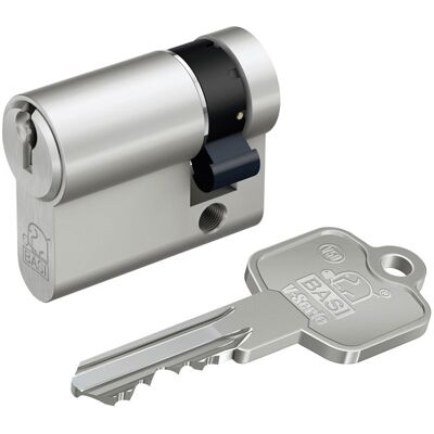 Basi V5021-0000-0010 Solid Brass Profile Cylinder - Garage Door Lock Basi V5021-0000-0010 Solid Brass Profile Cylinder - Garage Door Lock