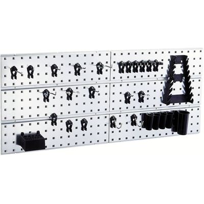 Raaco Tool Wall Panel - Galvanized Steel, 75kg Capacity - Wall Mount Raaco Tool Wall Panel - Galvanized Steel, 75kg Capacity - Wall Mount
