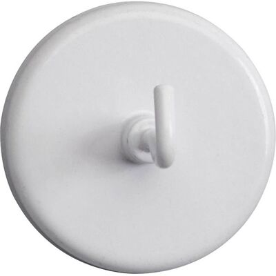 Maul 6159002 Magnet Round Hook White Ø47 mm x H36 mm 5 pcs Maul 6159002 Magnet Round Hook White Ø47 mm x H36 mm 5 pcs