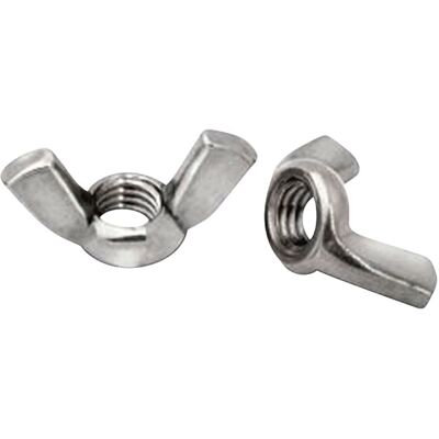 Toolcraft M6 Galvanised Steel Wing Nuts - Pack of 100 Toolcraft M6 Galvanised Steel Wing Nuts - Pack of 100