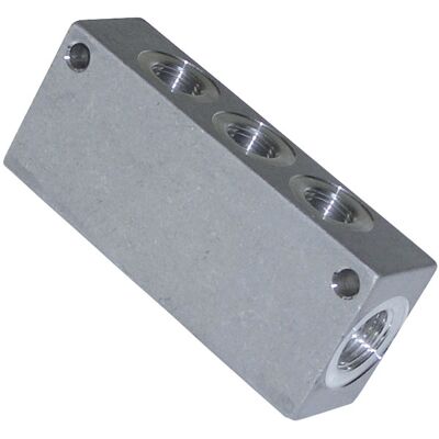 ICH 60418 Aluminium Single Sided Manifold - 10 bar ICH 60418 Aluminium Single Sided Manifold - 10 bar