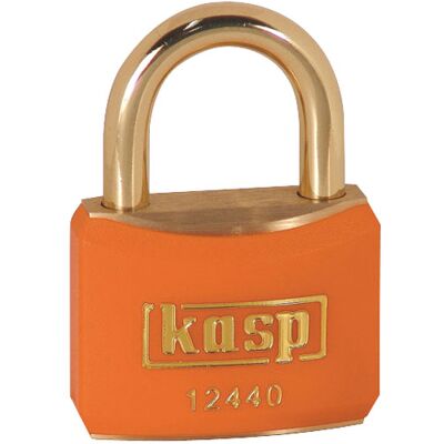 Kasp K12440ORAA1 Brass Padlock - 40mm - Brass Shackle - Orange - Padlock Kasp K12440ORAA1 Brass Padlock - 40mm - Brass Shackle - Orange - Padlock