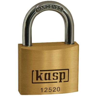 Kasp K12520A1 Premium Brass Padlock - 20mm - Security Kasp K12520A1 Premium Brass Padlock - 20mm - Security