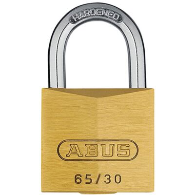 ABUS 02335 65/30mm Brass Padlock Keyed Alike 303 ABUS 02335 65/30mm Brass Padlock Keyed Alike 303