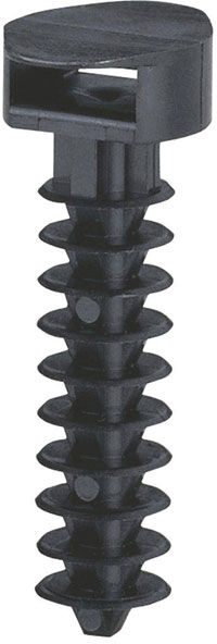 Legrand 031955 Wall Plug Black 100 Pieces 8mm Bore 9mm Cable Tie Width