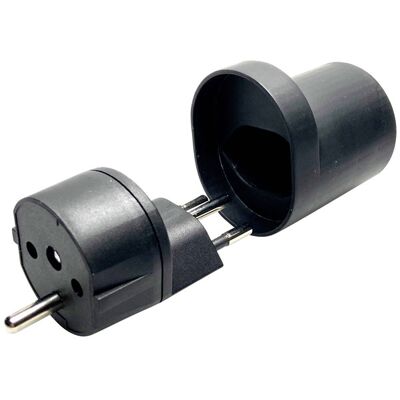 Martin Kaiser 181/sw/1 Travel Adapter - Schuko IP20 Black Martin Kaiser 181/sw/1 Travel Adapter - Schuko IP20 Black