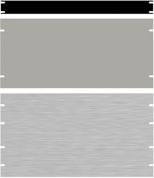 Hammond PBPA19007LG2 4U 19" Rack Aluminium Blank Panel Light Grey ...