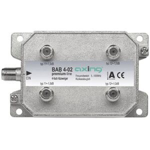 Axing BAB 4-02 Cable Tv Splitter 4-Way 5-1006 Mhz For Audio And Vi... Axing BAB 4-02 Cable Tv Splitter 4-Way 5-1006 Mhz For Audio And Vi...